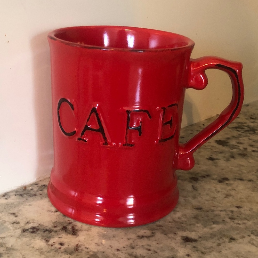 Classic Red Cafe Mug